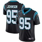 Nike Carolina Panthers #95 Charles Johnson Black Team Color NFL Vapor Untouchable Limited Jersey,baseball caps,new era cap wholesale,wholesale hats